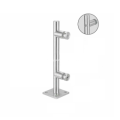 Square Bottom Plate Frameless Glass Fence Spigot